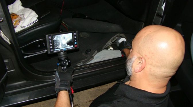 Officers use the Perfect Vision V20 Videoscope the safest inspection videoscope