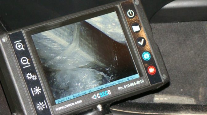 Perfect Vision V20 Videoscope used for contraband detection