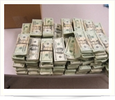Hidden cash found with the Buster K910 density meter equals $427,000